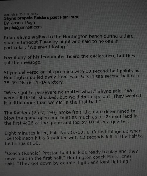 Brian Shyne - Huntington High School Basketball (Shreveport, Louisiana)