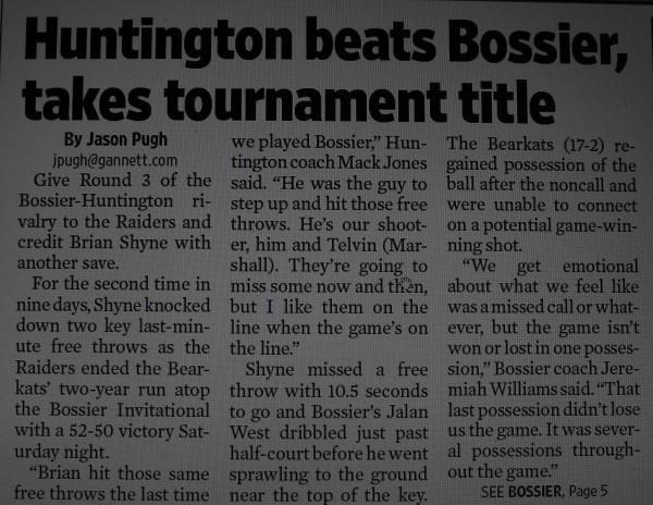 Brian Shyne - Huntington High School Basketball (Shreveport, Louisiana)