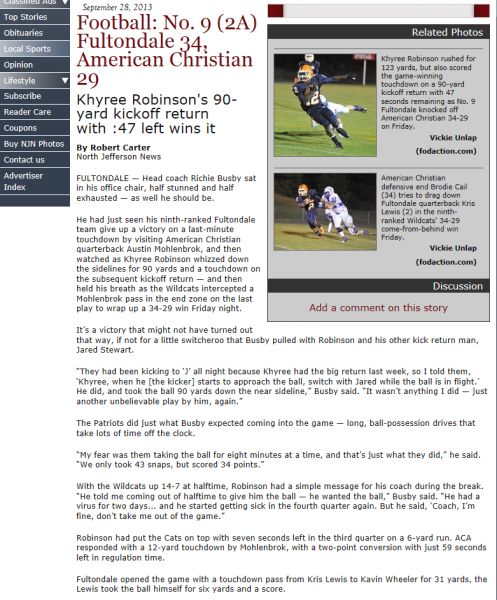 Kavin Anton Wheeler Jr. - Fultondale High School Baseball, Basketball, Football (Birmingham, Alabama)