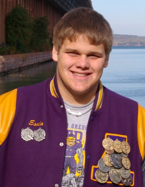 Aaron Esala #75 - Ashland High School Football, Track & Field (Ashland, Wisconsin)